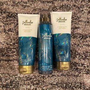 Bath and Body Works Body Creams and Fine Fragrance Mist - Saltwater Breeze